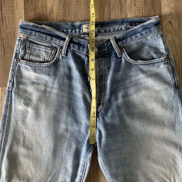 Womens COH Citizens of Humanity Cora High Rise Relaxed Crop Button Fly Jeans 28 - Picture 5 of 10